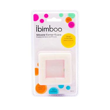 Imagem de Ibimboo Protetor De Quina Em Silicone 1.5 Ibimboo Branco/Fluorescente Pequeno Pacote De 4