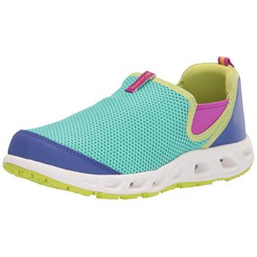 Imagem de Columbia Sapato aquático unissex infantil Moccaswim, Golfinho/calêndula brilhante, 7 Big Kid