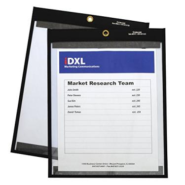 Imagem de C-Line 22,88 x 30,48 cm transparente em ambos os lados, suporte magnético para bilhetes de loja, caixa com 25 (85912)