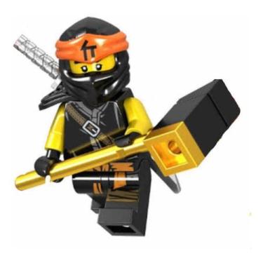 Imagem de Boneco Blocos De Montar Cole Strap Ninja Ninjago - Mega Block Toys
