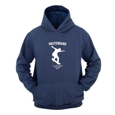 Imagem de Moletom Masculino Canguru Flanelado Skate California Inverno