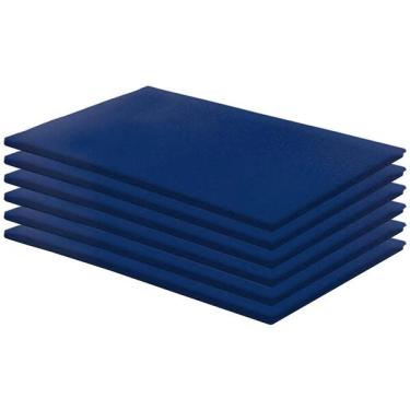 Imagem de Kit 6 Colchonetes Exerc cio 100x60x3 D28 Azul Rg Colch es