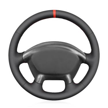 Imagem de MEWANT Capa de volante para Chevrolet Corvette (C5) 1997-2004 Envoltório de couro costurado à mão para Chevrolet