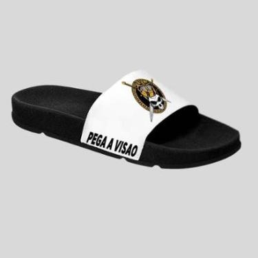 Imagem de Chinelo Slide Adulto e Infantil Desenho Kids Confortável Estampado Caveira-Masculino