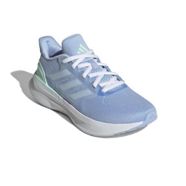 Imagem de adidas Tênis infantil unissex Ultrabounce 5, Azul/branco/verde claro, 6 Big Kid