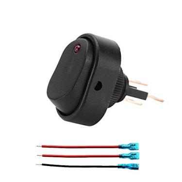 Imagem de 1Pcs Led Dot Light Er Switch 12V Car Auto Boat Marine On/Off Alternar Spst Switch Com Indicador Vermelho