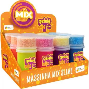 Imagem de Slime Gelele Mix Foam Com Bolinha 12 Unidades 153g