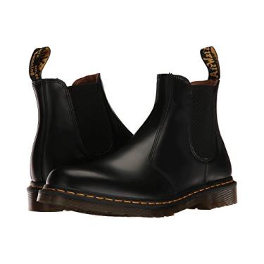 Imagem de Dr. Martens Men's 2976 Yellow Stitch Smooth Chelsea Boots, Black Leather, 13 M UK, 14 M US