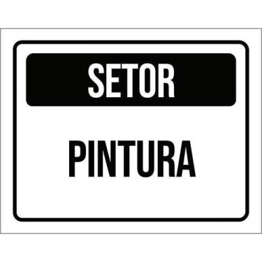 Imagem de Placa Sinalização - Setor Pintura 36X46 - Sinalizo