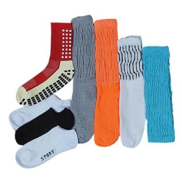 Imagem de Meias Fitness Aeróbica Academia Feminina: 8 Pares Modelos Diversos - A