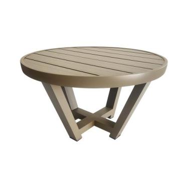 Imagem de Mesa Gourmet Redonda para Área Externa Dubai 70cm Aluminio Rami - ATHE
