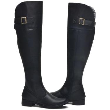 Imagem de Bota Over The Knee Feminina Preta Acima Do Joelho - Rizzicomercio, 39,