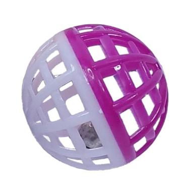 Imagem de Brinquedo Chalesco Bola para Gato com Guizo 40mm - para Gato, Rosa