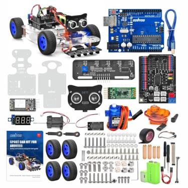 Imagem de OSOYOO Robô RC Smart Car Kit DIY para construir para adultos e adolescentes com motor de direção hidráulica, WiFi, Bluetooth, código programável compatível com Arduino UNO