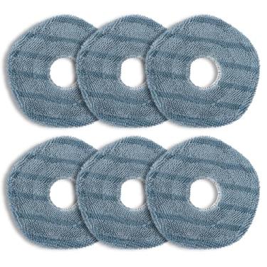 Imagem de Pacote com 6 almofadas de esfregão para acessórios de aspirador de pó de robô Omni Eufy X10 Pro, peças de reposição, almofadas de esfregão de substituição
