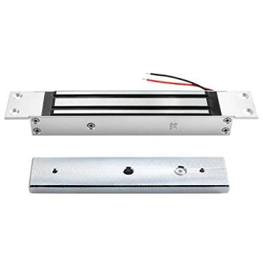 Imagem de Montagem embutida eletroímã 280 kg 272 kg força de retenção embutida fechadura magnética elétrica à prova d'água 12 V DC à prova de falhas para sistema de acesso à porta