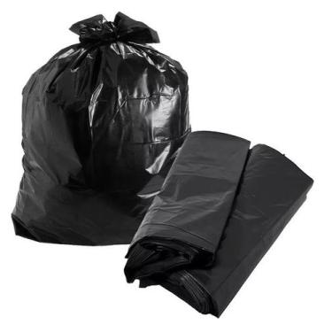 Imagem de Saco de Lixo Preto 100 Litros Reforçado com 100 Unidades - Casa Limpa