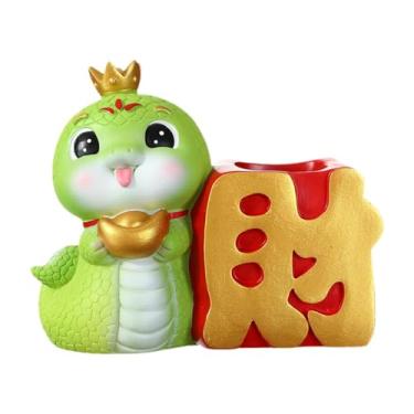 Imagem de IEUDNS Estátua de de desenho animado, porta-canetas, vaso de flores, colecionável, arranjo de flores de resina, ornamento de artesanato artístico para, Fortuna