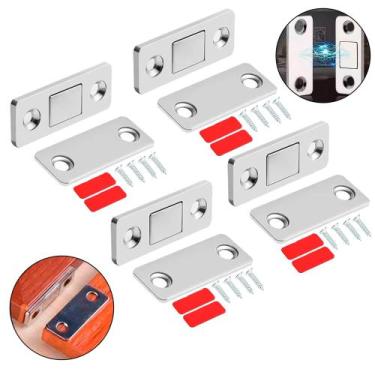 Imagem de 4 Fecho Magnético Trava Porta Gaveta Crianças Imã Neodímio - Things Ne