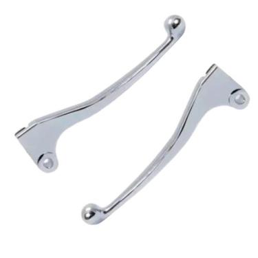 Imagem de Maçaneta Mini Titan 150 Freio Tambor Lona Cromado Par  - Cometa