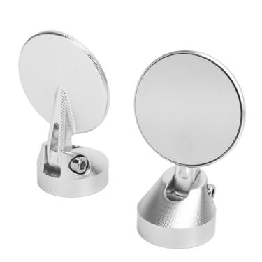 Imagem de Sprint 50 150 Prima 50 150 GTS 150 250 300 Motocicleta Barra de Manuseio Espelho Traseiro Final, Material CNC, Alta Clareza, Design Elegante, Mini Aparência Redonda (Prata)