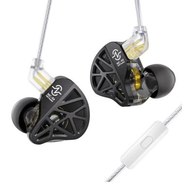 Imagem de CCZ Fones de ouvido intra-auriculares MC04, 1DD + BA Hybrid Driver iems para jogos com graves aprimorados, fones de ouvido IEM de nível de estúdio, fones de ouvido para jogos, fones de ouvido com fio