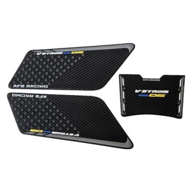 Imagem de Protetor de almofada de tanque de gás adesivo de cobertura lateral para guarnições de moldura de carenagem decalque compatível com Suzuki DL1050 DE Adventure Vstrom 1050 2023 2024 2025 (amarelo)