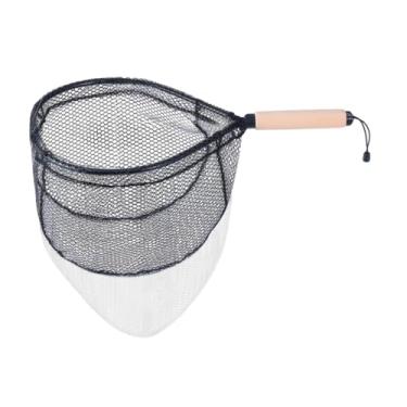 Imagem de Aymzbd Rede de aterrissagem rede de pesca curta bass captura de rede liberando rede para passeios de barco, Pequeno