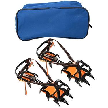 Imagem de 12 Crampões de Gelo de Gelo Dentes Crampões de Esqui Cubra o Acessório de Bota Sem Deslizamento Com Desgaste de Aço para Escalada de Gelo de Neve