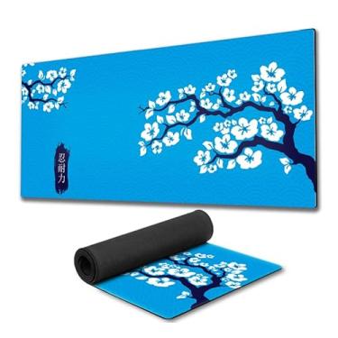 Imagem de Mouse Pad Gamer Sakura Árvore cerejeira Premium fundo de borracha 90x40cm 80x30cm 900x400 800x300 speed mousepad 90x40 80x30 (1, 90x40)