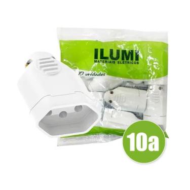 Imagem de Plug Pino Fêmea Reto 2p+t 10a Prensa Cabo Ilumi