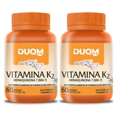Imagem de Vitamina K2 60cps (1 ao dia) Duom  Kit 2 Frascos