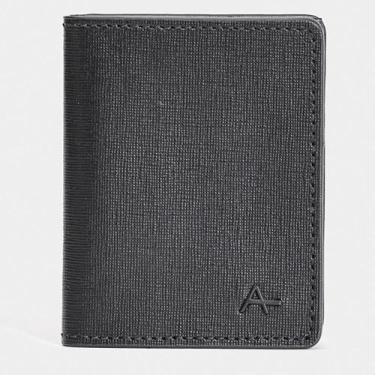 Imagem de Carteira Couro Aramis Slim Saffiano Preto Masculino, Único, Preto