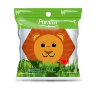 Imagem de Esponja de Banho Ponjita Infantil Animais Sortidos - HB004608004 - 3M