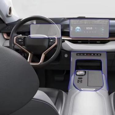 Imagem de YREAJZVS Película transparente TPU para interior do carro, console central, engrenagem, painel de navegação, painel de porta, janela, para Haval H6 3ª geração