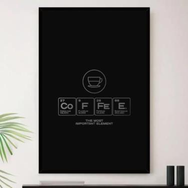 Imagem de Genérico, Quadro Café Cozinha Tabela Periódica Decorativo A3 35x45cm