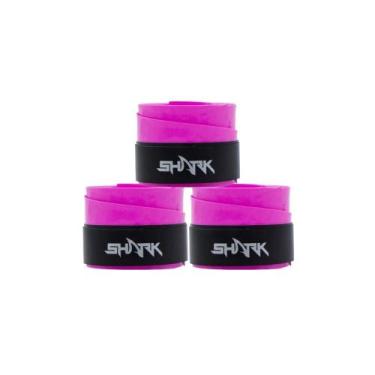 Imagem de Overgrip Raquete Pro Beach Tennis Shark - Pack 03 Unidades, Rosa