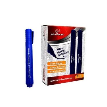 Imagem de Marcador Permanente Retroprojetor, Azul, 12 Unidades, 13,5cm x 3cm