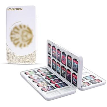Imagem de RHOTALL Game Card Case for Nintendo Switch /OLED/lite/2 , Storage Card Box with 48 Game Cards Cartridge and 24 SD Cards Slots, Switch Games Holder with Magnetic Design - for Tears of the Kingdom