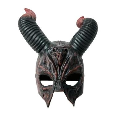 Imagem de APLVFFZH Máscara de Halloween, chapéu, acessórios para fantasia de cosplay para festival de clube