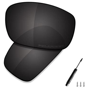 Imagem de SAUCER Lentes de reposição premium e kits de borracha para óculos de sol Oakley X Squared OO6011 de alta definição - preto carbono polarizado