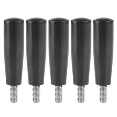 Imagem de QANYEGN Alça de alça giratória de metal, alça de máquina de rodas manuais giratórias, haste rosqueada m8 m8 para máquinas de moagem de roscas, torno