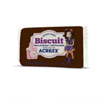 Imagem de Massa De Biscuit Acrilex 90g Colorida - Escolha As Cores, Marrom