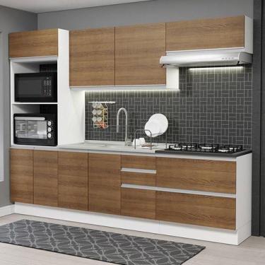 Imagem de Cozinha Completa 100% Mdf Madesa Acordes Branco Rustic