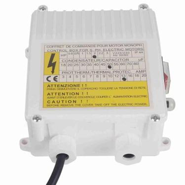 Imagem de Phefop Caixa de Controle Bomba de água Com Disjuntor de Proteção Térmica - Material ABS - Tamanho Compacto Aplicação Ampla (#4)