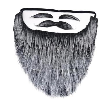 Imagem de simhoa Maquiagem de Barba de Papai Noel de Natal, Barba Falsa para Performance, Baile de Máscaras de Carnaval