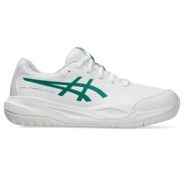 Imagem de ASICS Tênis infantil Gel-Resolution X Grade School Tênis, Branco/verde escuro, 18