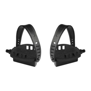 Imagem de Lljsszr Pacote com 2 Pedais de Exercício com Alça Ajustável, Pedais de Ciclismo Indoor de Alto Desempenho para Casa, Escritório, Treinos,