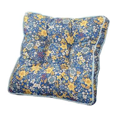 Imagem de Fenteer Almofada para assento de cadeira quadrada, decorativa, para canto de leitura, para lareira, para piso interno, para cadeiras de cozinha, Style E