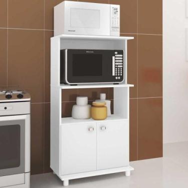 Imagem de Balcão duplo para Forno e Microondas BL3301 Tecnomóbili, Branco
